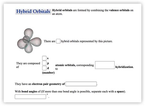 Solved Hybrid Orbitals Hybrid orbitals are formed by | Chegg.com