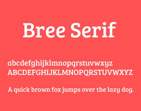 Bree Serif Font Free Download - Free Fonts