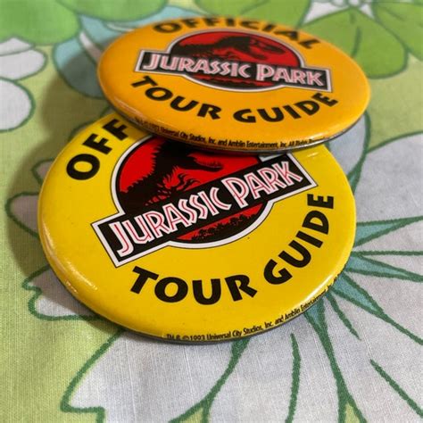 Vintage Jurassic Park Official Tour Guide Promotional Gem