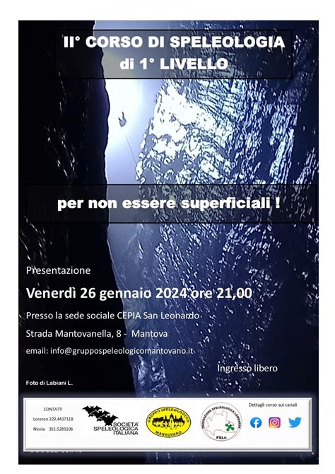 Un Corso Per Avvicinarsi Al Mondo Sotterraneo A Mantova Scintilena