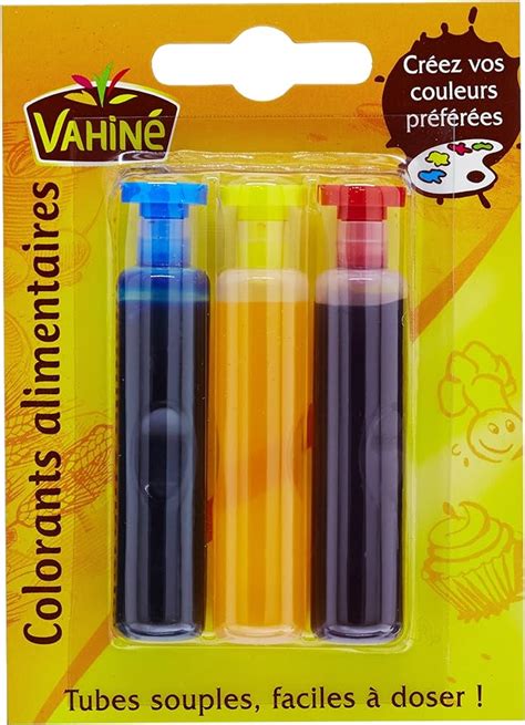 Vahin Colorant Alimentaire Tubes De Ml Amazon Fr Epicerie