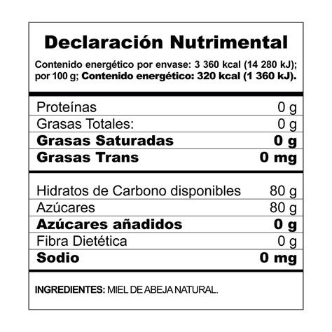 Miel De Abeja Carlota Natural Kg Justo S Per A Domicilio