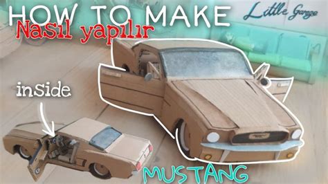 Kartondan araba yapımı kartondan ford Mustang how to make car from