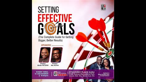 Setting Effective Goals 28th Wed 2022 Youtube