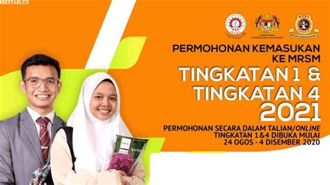 Kemasukan Mrsm 2021 Permohonan Kemasukan Ke Mrsm Bagi Tingkatan 1 Dan