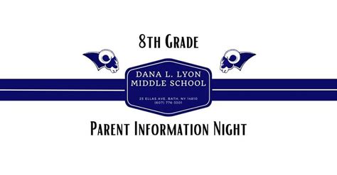 8th Grade Parent Information Night Dana L Lyon Middle School Bath 26