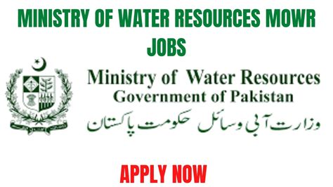 Latest Jobs Ministry Of Water Resource Job Mowr Job