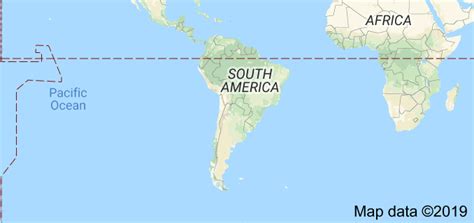 South America Map Equator Line