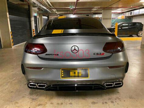 NEW Gloss Black COUPE C63S AMG V8 BITURBO Star Emblem Package C63 C205