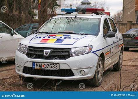 Romanian Police Car Dacia Logan Ii Masina De Politie Editorial Photo