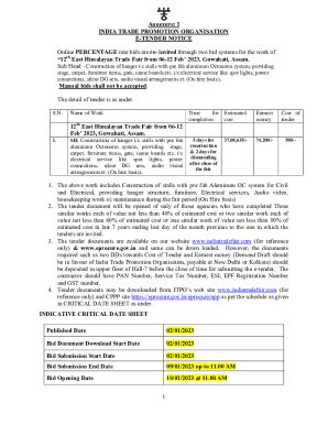 Fillable Online Notice Inviting E Tender For Fax Email Print Pdffiller