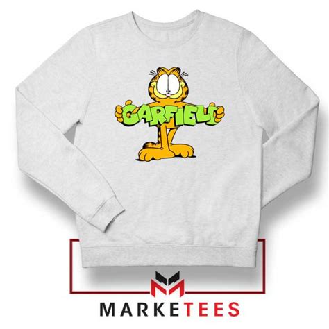Best Orange Cat Sweatshirt Garfield Cartoon S 2xl