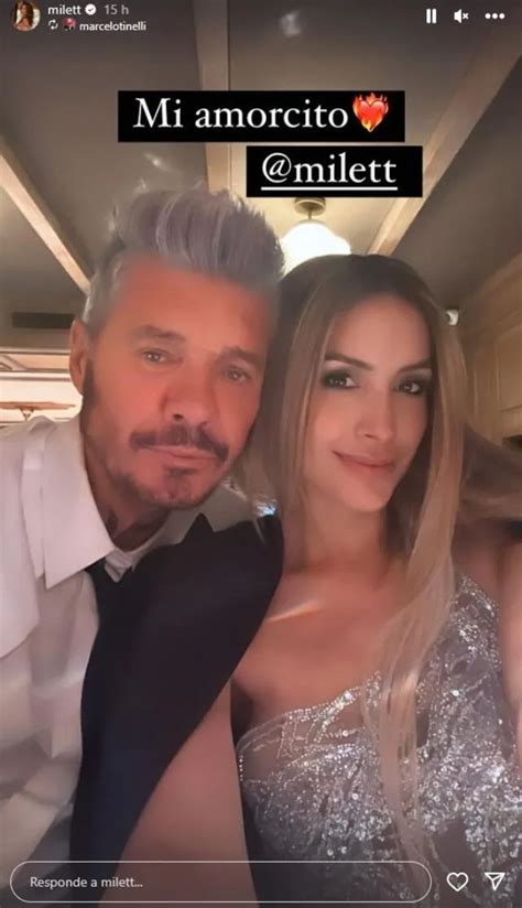 Milett Figueroa Marcelo Tinelli Presume Orgulloso A La Modelo Tras Ir Juntos A Los Premios