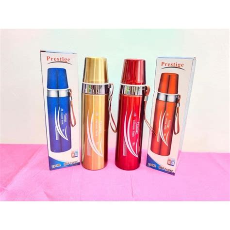Prestige Stainless Steel Vacuum Flask Ml Multicolor For Hot And Cold Water Tea Coffee Use