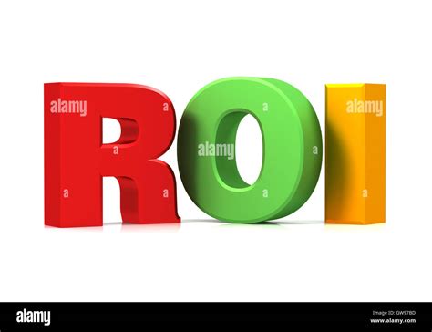 Return On Investment Roi Concept D Illustration Stock Photo Alamy