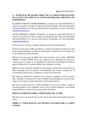 Modelo DE Demanda DE Procedimiento Monitorio Sobre Facturas Impagas