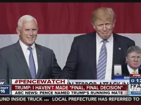 It S Official Donald Trump Chooses Gov Mike Pence As VP Running Mate