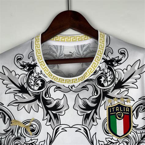 ITALY 2023 CONCEPT VERSACE WHITE HOME SHIRT My Retro Jersey