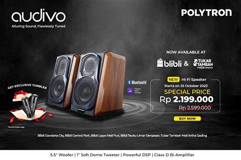 Broadcastmagz POLYTRON Hadirkan HiFi Speaker Audivo PHS 6A