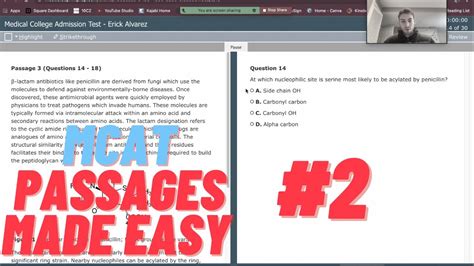 MCAT Chem Phys Passage Walkthrough Breakdown Mcat 528 2 DUMB IT DOWN