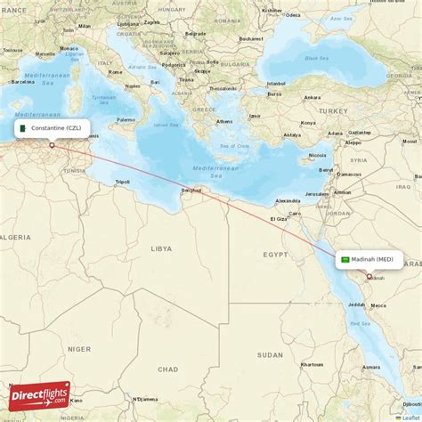 Direct Flights From Madinah To Constantine Med To Czl Non Stop