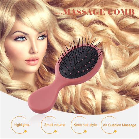 Portable Hair Comb Brush Anti Static Air Cushion Massager Hairbrush Pink Ebay