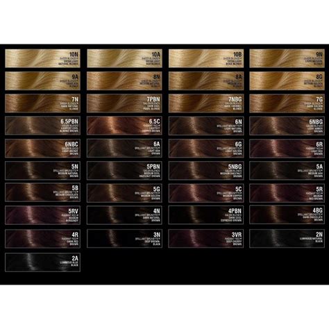 john frieda hair color chart foam hair dye hair color chart at home ...