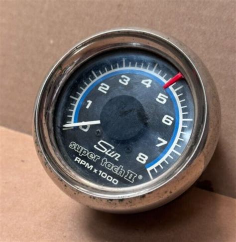 Vintage Sun Super Tach Ii K Rpm Red Line Classic Musclecar Accessory