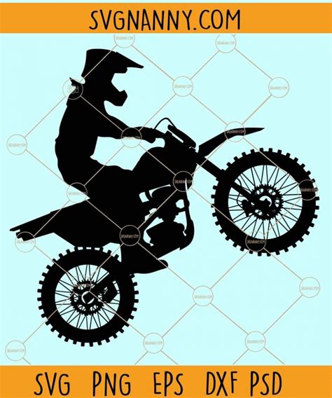 Motocross Svg Dirt Bike Svg Motocross Rider Svg Ride Fast Leave