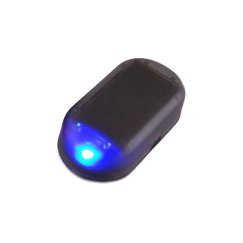 Led Car Fake Dummy Alarm Warning Light Solar Power Simulated Security Anti Theft Flashing Light