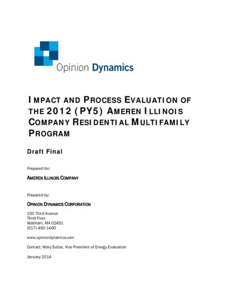 Fillable Online Icc Illinois PY4 EVALUATION PLAN FOR THE AMEREN