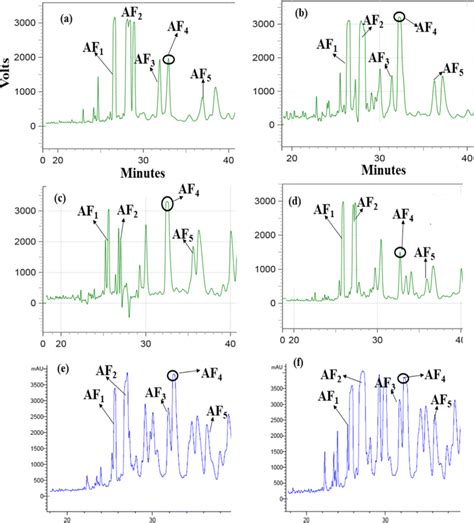 Hplc Chromatograms Depicting The Proportions Fractions Of Af Variants