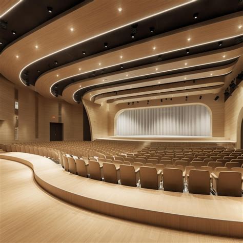 Premium Ai Image Arafed Auditorium With Rows Of Seats And A Stage