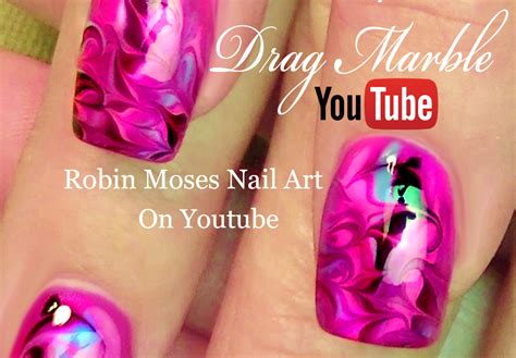 Nail Art By Robin Moses Neon Water Marble Nails Without The Water