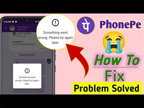 Phonepe Oops Something Went Wrong Please Try Again Later Error In