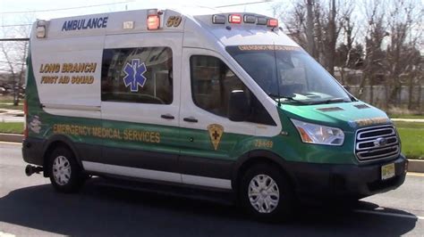 Long Branch First Aid Squad New Ambulance Responding X Youtube