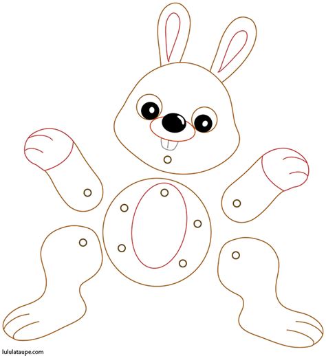 Pantin Lapin Articulé Lulu La Taupe Jeux Gratuits Pour Enfants