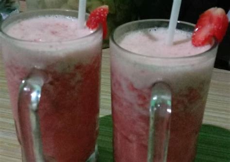 Resep JUS STRAWBERRY SQUISH Oleh Ayu LstRmd Cookpad