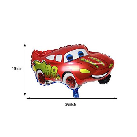 Lightning Mcqueen Birthday Balloons Bouquet Cars Foil Balloons Party