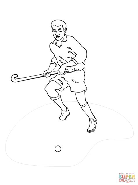 Dessins Gratuits Colorier Coloriage Hockey Imprimer Page