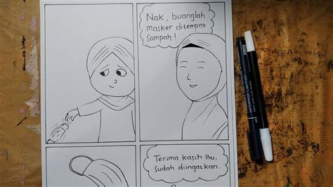 Cara Membuat Gambar Cerita Komik Mudah Ditiru Kotak Tentang Larangan