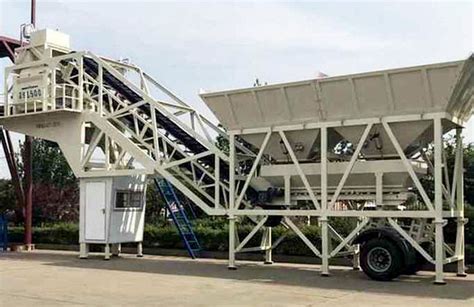 Xdem Mobile Concrete Mixing Station Yhzs Batching Plant