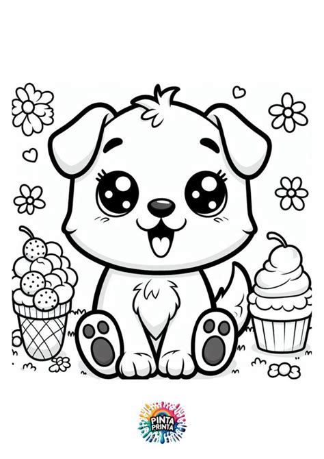 Dibujos De Perros Kawaii Para Colorear Dale Color Ahora