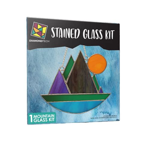 Artistry In Glass Pre Cut Stained Glass Kits Mountain Pre Cut