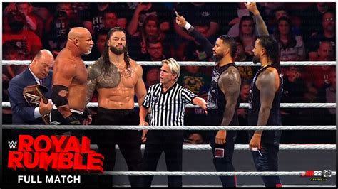 FULL MATCH Roman Reigns Goldberg Vs The Usos WWE Royal Rumble