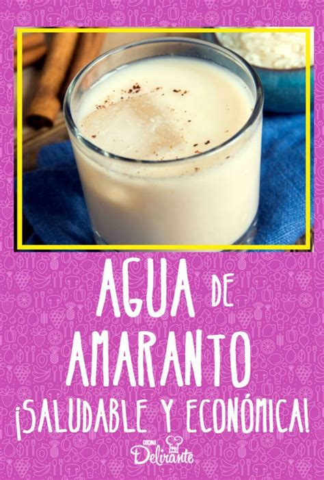 Agua de amaranto súper saludable y económica