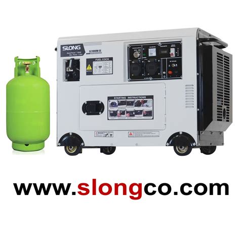 Slong 8kw LPG Generator Silent Home Backup Power Generator China