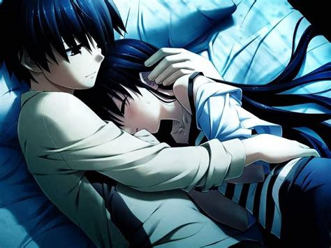 Anime Hug Google Search Anime Couples Cuddling Couples Anime Couple