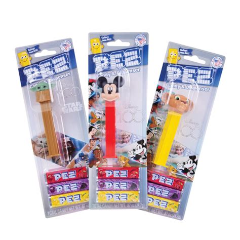 Pez Disney 100 Year Collection Sweets Dispenser Blister 3 Candy Packs