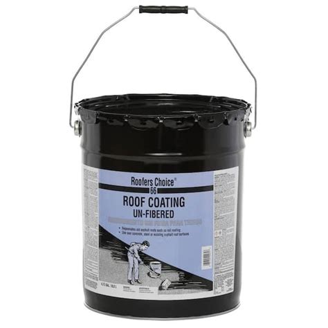 Roofers Choice Unfibered Black Roof Coating Gal Rc The